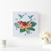 Hummingvögel und Blume Uhr (Zuhause)