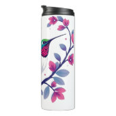 Hummingvogel und Blumen Thermosbecher (Nach rechts gedreht)