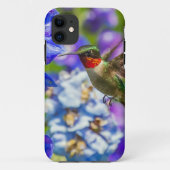 Hummingvogel und Delphinium Case-Mate iPhone Hülle (Rückseite)