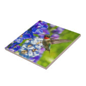 Hummingvogel und Delphinium Fliese (Seite)