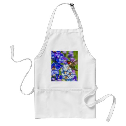 Hummingvogel und Delphinium Schürze (Vorne)