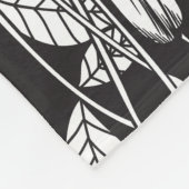 Hummingvogel und Fuchsie Fleecedecke (Ecke)
