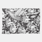 Hummingvogel und Fuchsie Küchentuch (Horizontal)