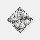 Hummingvogel und Fuchsie Serviette (Ecke)