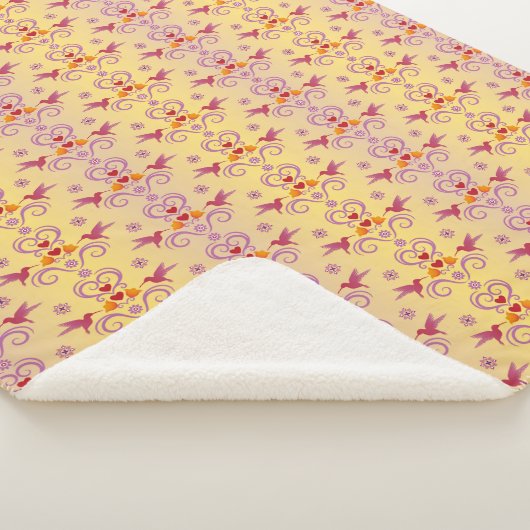 Hummingvögel und Herz Sherpadecke (3/4)