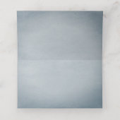 Hummingvogel und Hibiskus | Blauer Empfang Platzkarte (Innenseite Aufgefaltet)