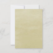 Hummingvogel und Hibiskus Brautparty | Gelb Einladung (Rückseite)