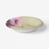 Hummingvogel und Hibiskus | Gelbe Hochzeit Pappteller (Gewinkelt)