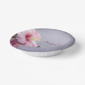 Hummingvogel und Hibiskus | Lila Hochzeit Pappteller (Gewinkelt)