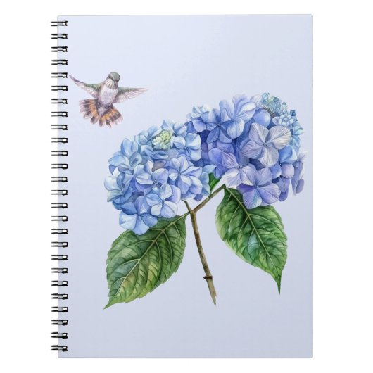 Hummingvogel und Hydrangea Notizblock (Vorderseite)