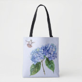 Hummingvogel und Hydrangea Tasche (Vorderseite)