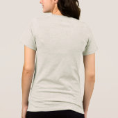 Hummingvogel und Hydrangea Tri-Blend Shirt (Rückseite)