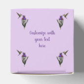Hummingvogel und Iris-Blume Personalisiert Geschenkschachtel (Oben)
