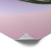 Hummingvogel und Iris-Blume Personalisiert Poster (Ecke)