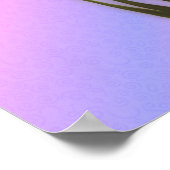 Hummingvogel und Iris-Blume Personalisiert Poster (Ecke)