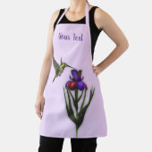 Hummingvogel und Iris-Blume Personalisiert Schürze (InSitu)