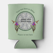 Hummingvogel und Iris Personalisiertes Foto Dosenkühler (Vorderseite)