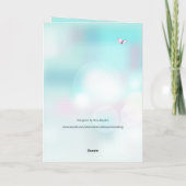 Hummingvogel und Kirschblossom zum Geburtstag Karte (Rückseite)