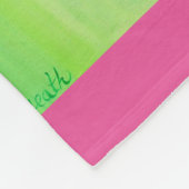 Hummingvogel und Platterbsen Malerei Fleecedecke (Ecke)