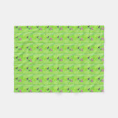 Hummingvogel und Platterbsen Malerei Fleecedecke (Vorderseite (Horizontal))