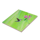 Hummingvogel und Platterbsen Malerei Fliese (Seite)
