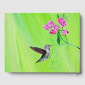 Hummingvogel und Platterbsen Malerei Gästebuch (Rückseite)