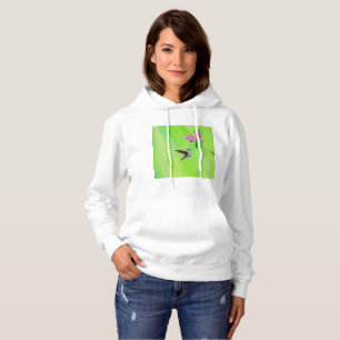 Hummingvogel und Platterbsen Malerei Hoodie