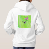 Hummingvogel und Platterbsen Malerei Hoodie (Rückseite)