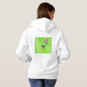 Hummingvogel und Platterbsen Malerei Hoodie (Schwarz voll)