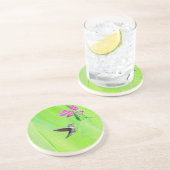 Hummingvogel und Platterbsen Malerei Untersetzer (Seite)