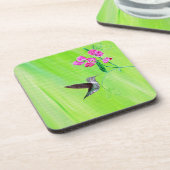 Hummingvogel und Platterbsen Malerei Untersetzer (Linke Seite)