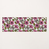 Hummingvögel und rosa Hibiskus Blume Yogamatte (Rückseite (Horizontal))