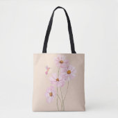 Hummingvogel und rosa Kosmos Tasche (Vorderseite)