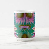 Hummingvogel und rosa Sonnenblumen Kaffeetasse (Mittel)