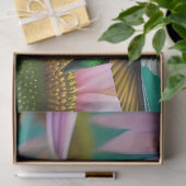 Hummingvogel und rosa Sonnenblumen Seidenpapier (Geschenk)