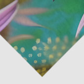 Hummingvogel und rosa Sonnenblumen Seidenpapier (Detail)