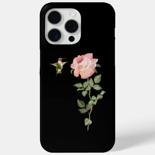 Hummingvogel und Rose Case-Mate iPhone Hülle (Rückseite)
