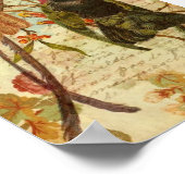 Hummingvögel und Rose Poster (Ecke)