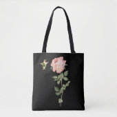 Hummingvogel und Rose Tasche (Vorderseite)