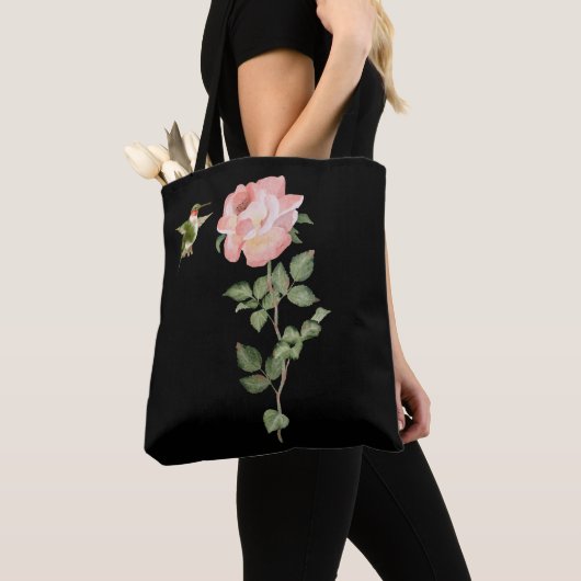 Hummingvogel und Rose Tasche (Von Nahem)