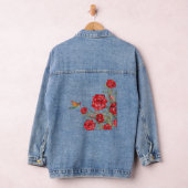 Hummingvogel und Rote Rosen Jeansjacke (Hangar)