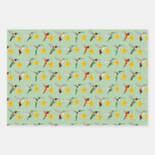 Hummingvögel und Sterne Geschenkpapier Set (Vorderseite 2)
