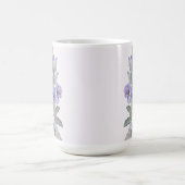Hummingvogel und Stiefmütterchen Kaffeetasse (Mittel)