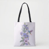 Hummingvogel und Stiefmütterchen Tasche (Vorderseite)