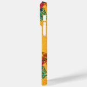 Hummingvögel und tropischer Strauß in Gelb Case-Mate iPhone Hülle (Rückseite / Links)