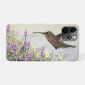 Hummingvogel und Wildblumen Digitale Kunst Case-Mate iPhone Hülle (Rückseite (Horizontal))