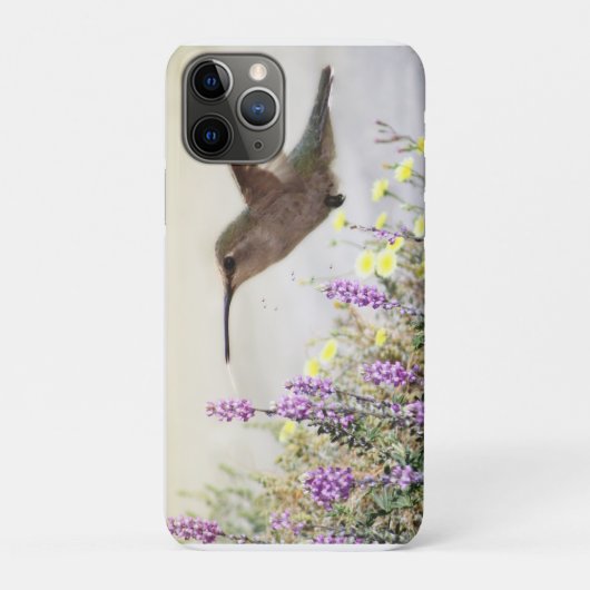 Hummingvogel und Wildblumen Digitale Kunst Case-Mate iPhone Hülle (Rückseite)