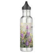 Hummingvogel und Wildblumen Digitale Kunst Edelstahlflasche (Links)