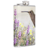 Hummingvogel und Wildblumen Digitale Kunst Flachmann (Rechts)