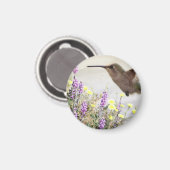 Hummingvogel und Wildblumen Digitale Kunst Magnet (Vorderseite/Rückseite)